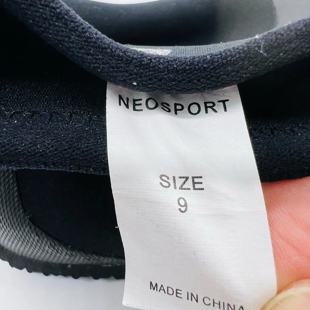 Neo Sport Black Neoprene Water Shoes Men’s Size 9